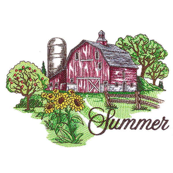 Summer in the Country Barn Scene - Image 4