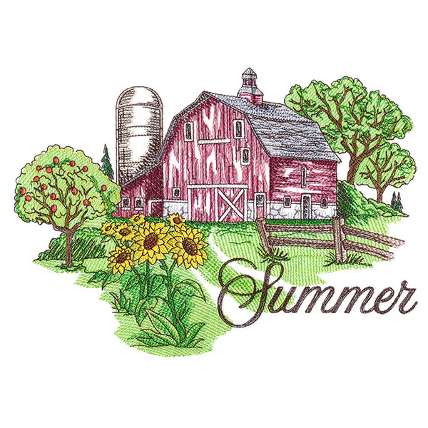 Summer in the Country Barn Scene - Image 5