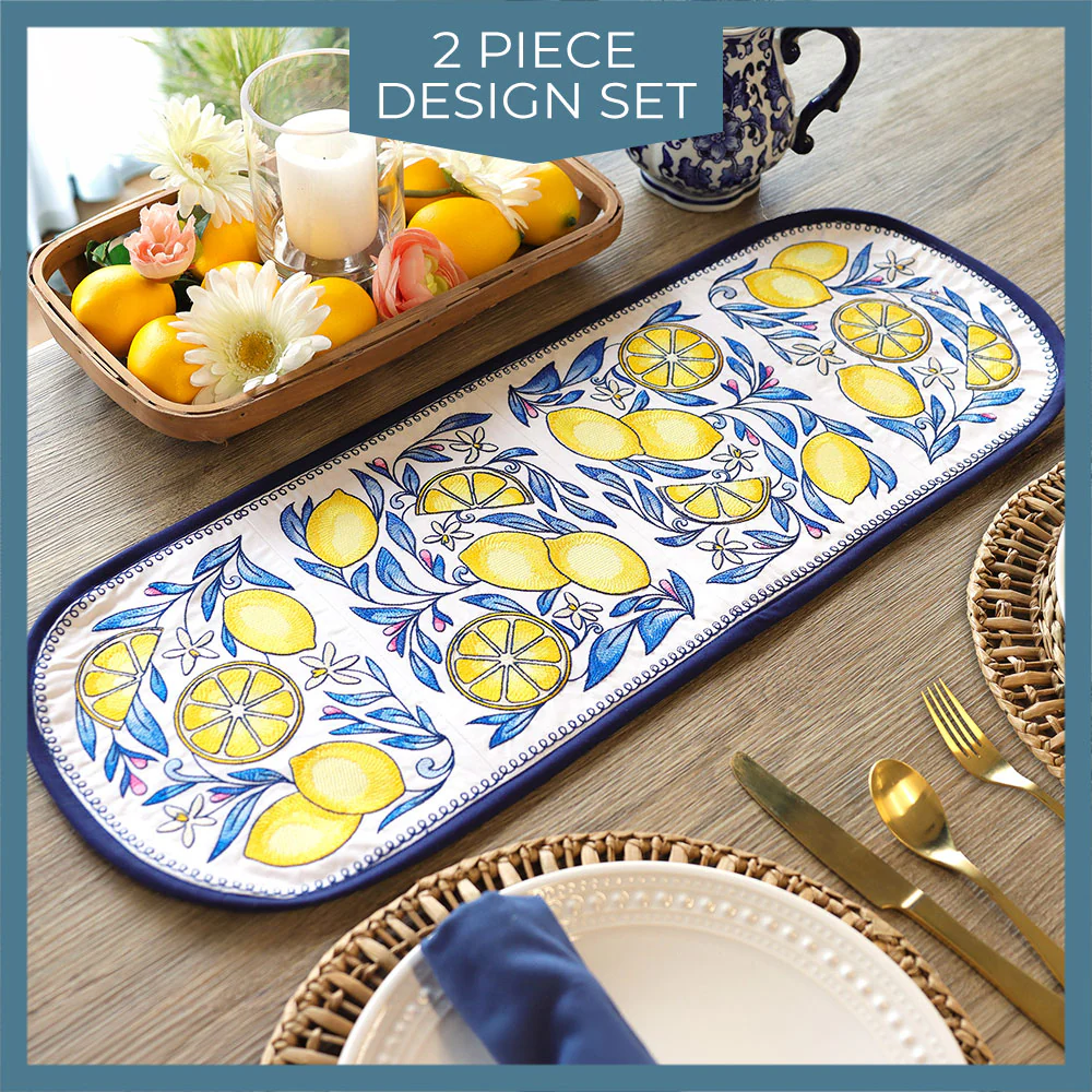 Summer Lemon Table Runner Set - Image 10