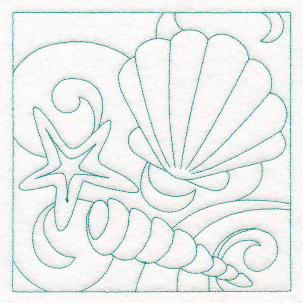 Summer Quilting - Seashells (Double Run) - Image 3