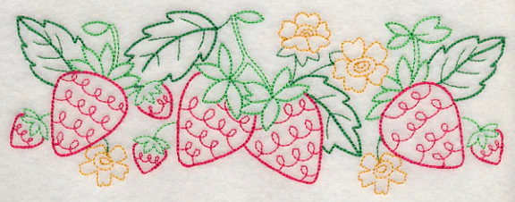 Summer Strawberry Border (Vintage) - Image 3