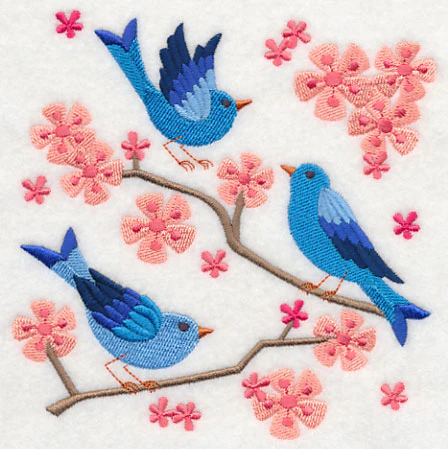 Summertime Bluebirds and Blooms 1 - Image 3
