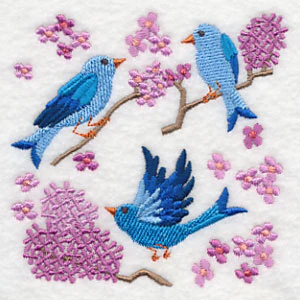 Summertime Bluebirds and Blooms 2 - Image 5