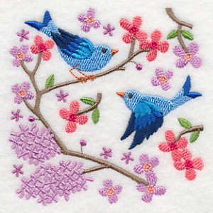 Summertime Bluebirds and Blooms 4 - Image 5