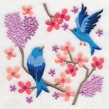 Summertime Bluebirds and Blooms 6 - Image 4