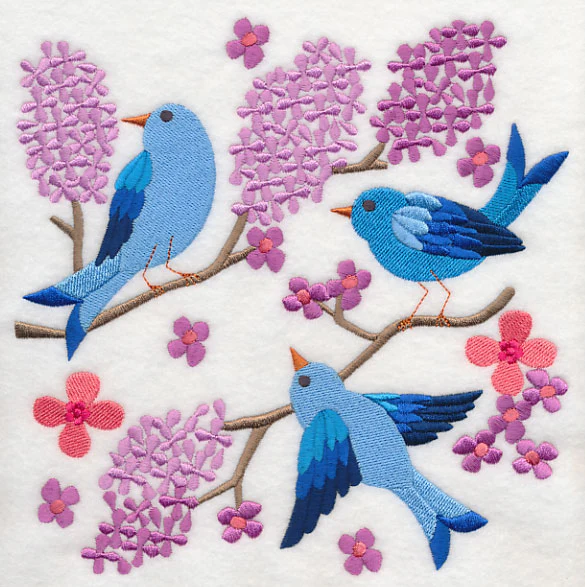 Summertime Bluebirds and Blooms 8 - Image 6