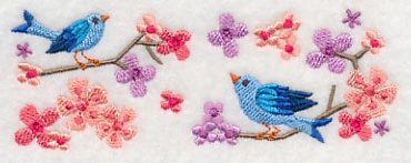 Summertime Bluebirds and Blooms Border - Image 4