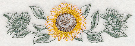 Sunflower Border (Toile) - Image 4