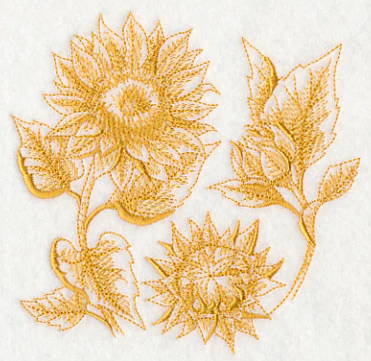 Sunflower Botanical (Toile) - Image 4