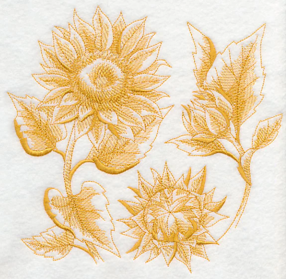 Sunflower Botanical (Toile) - Image 6