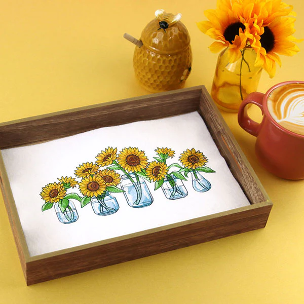 Sunflower Jar Bouquet Border - Image 10