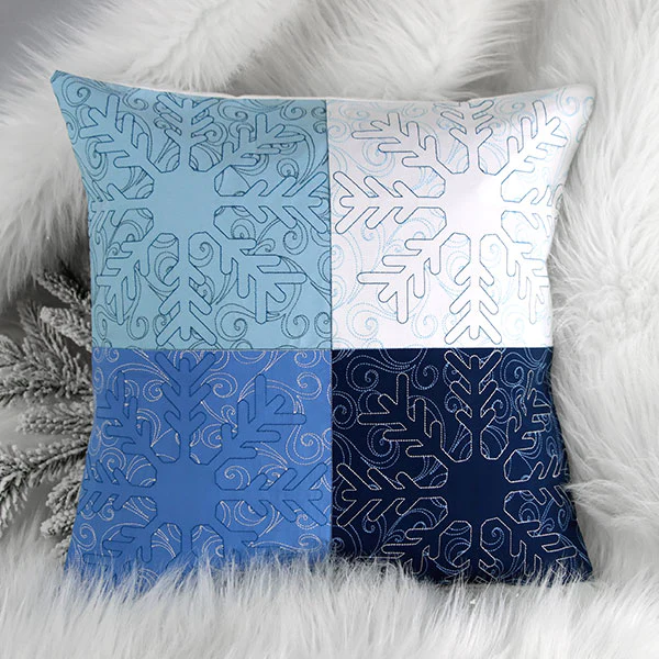 Surrounded by Swirls of Magic Christmas Snowflake Quilting (Double Run) - Image 6