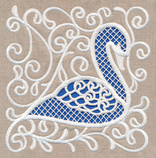 Swan Beauty Square (Cutwork) - Image 2