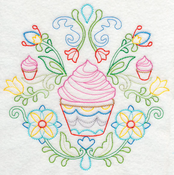 Swedish Folk Art - Cupcakes (Vintage) - Image 6