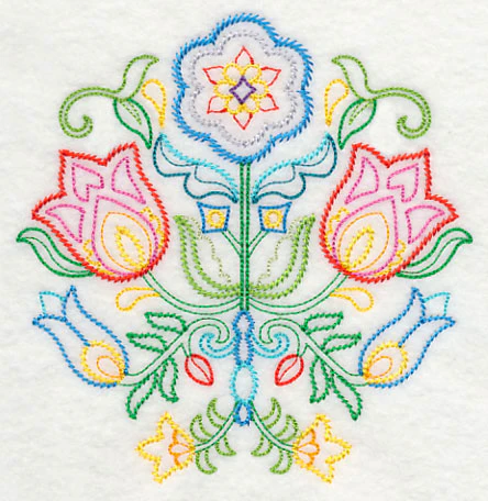 Swedish Folk Art - Flowers (Vintage) - Image 3