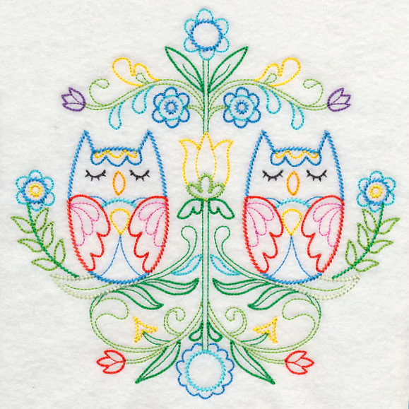 Swedish Folk Art - Owls (Vintage)