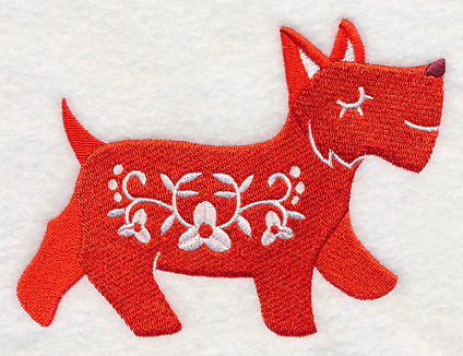 Swedish Scottie Dog Silhouette