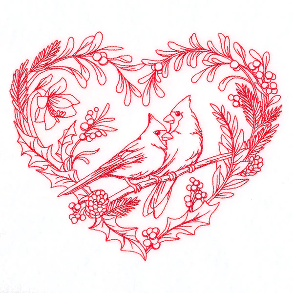 Sweet and Simple Cardinals Wreath - Image 3
