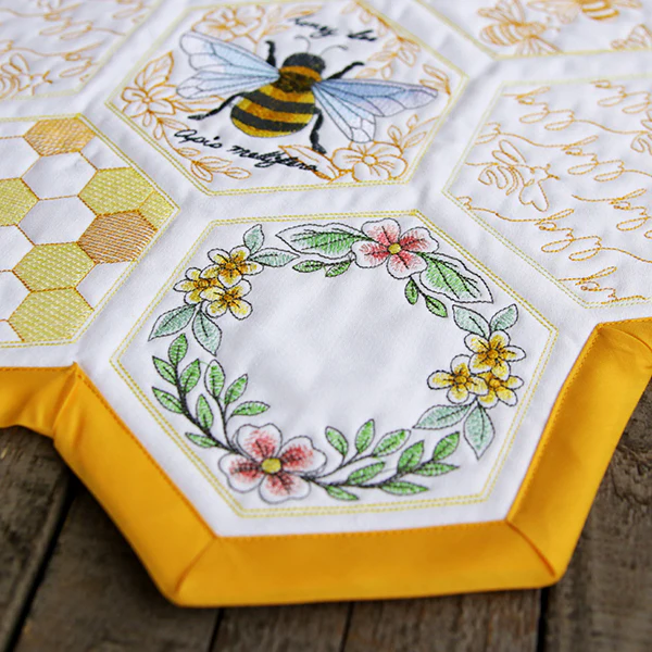 Sweet As Can Bee Quilt Hexagon Design Pack - Image 4
