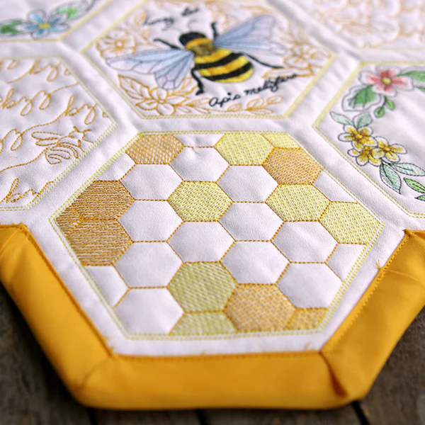 Sweet As Can Bee Quilt Hexagon Design Pack - Image 6