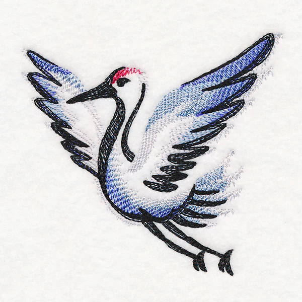 Sweet Brushstroke Crane - Image 5