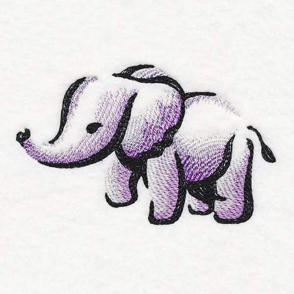 Sweet Brushstroke Elephant - Image 5