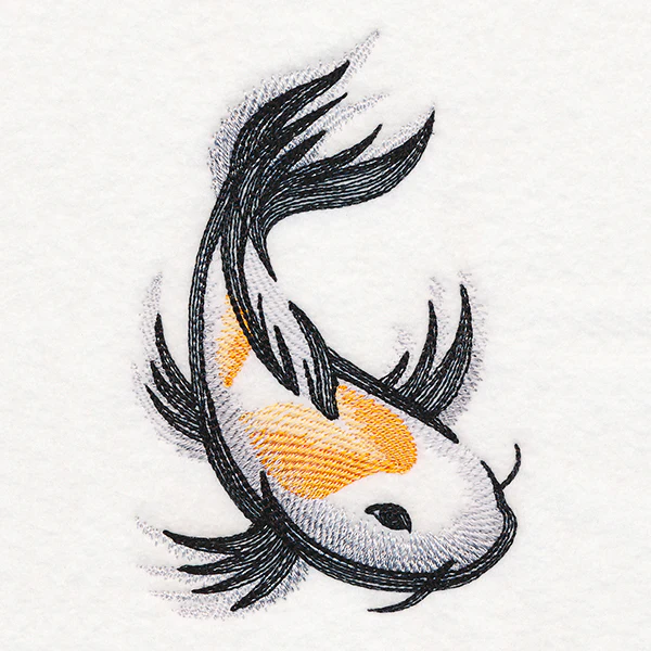 Sweet Brushstroke Koi - Image 4