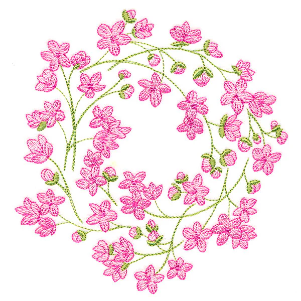 Sweet Cherry Blossoms Wreath - Image 3