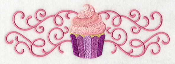 Sweet Cupcake in Filigree Border - Image 3