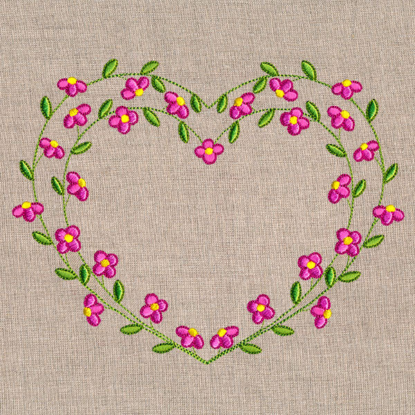 Sweet Floral Heart Wreath - Image 2
