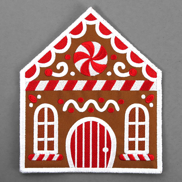 Sweet Gingerbread House Trivet (In-the-Hoop) - Image 8