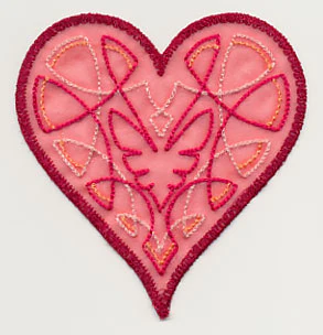 Sweet Organza Heart 2 (In-the-Hoop) - Image 3