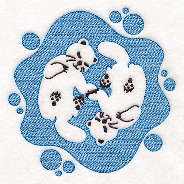 Sweet Otters (Embossed) - Image 3