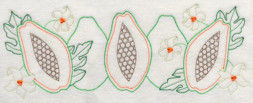 Sweet Papaya Border (Vintage)