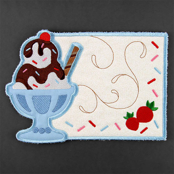 Sweet Sundae Mug Rug (In-the-Hoop) - Image 2