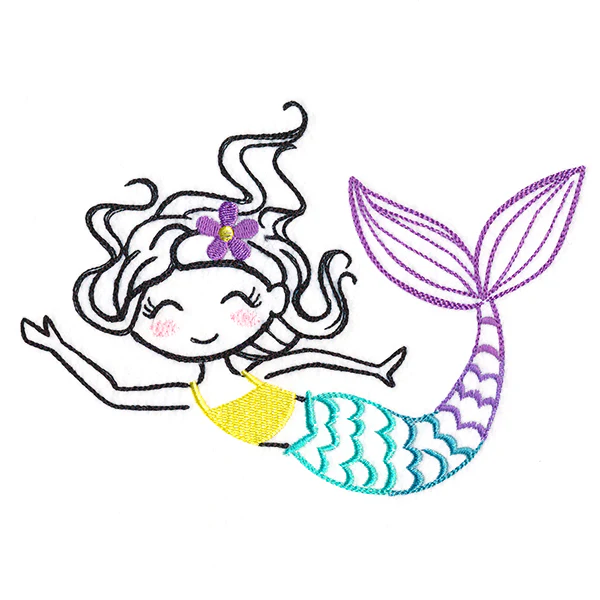 Sweet Swimming Mermaid - Image 2