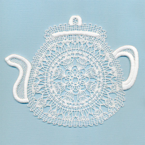 Sweet Teapot Doily (Battenburg Lace) - Image 5