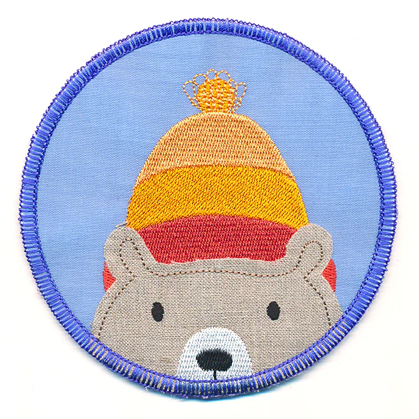 Sweet Winter Coaster - Bear with Hat (In-the-Hoop) - Image 5