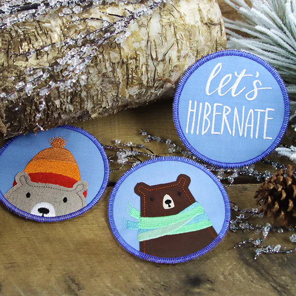 Sweet Winter Coaster - Let's Hibernate (In-the-Hoop) - Image 6