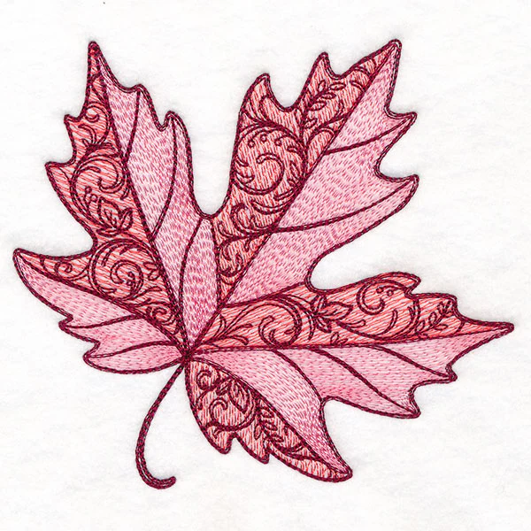 Swirling Fall Details Maple Leaf - Image 3