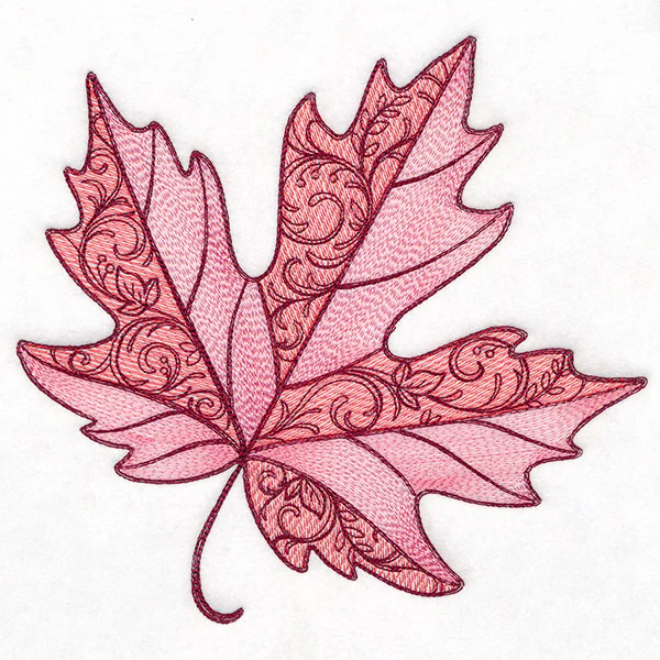 Swirling Fall Details Maple Leaf - Image 4