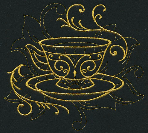 Teacup Filigree (Goldwork) - Image 5