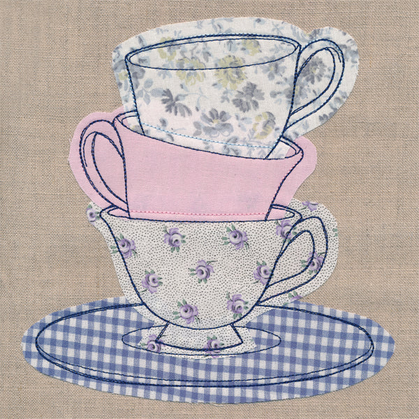 Teacup Stack (Crafty Cut Applique) - Image 2