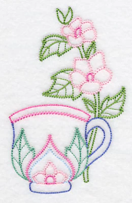 Teacup with Marsh Mallow (Vintage) - Image 2