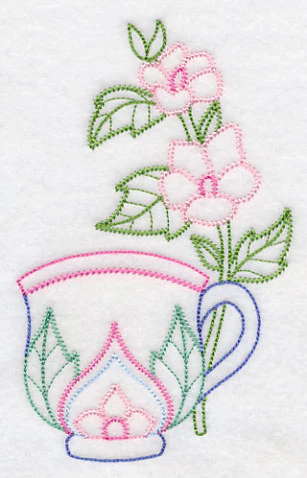 Teacup with Marsh Mallow (Vintage) - Image 4