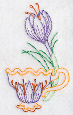 Teacup with Saffron (Vintage) - Image 2