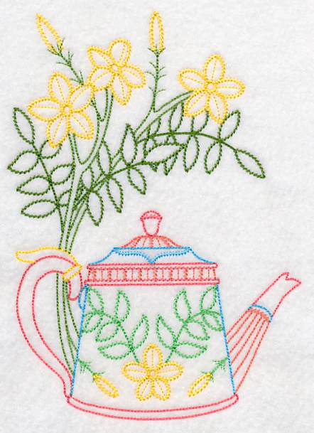 Teapot with Jasmine (Vintage) - Image 4