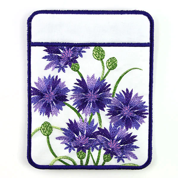 Textured Bachelor Button Potholder (In-the-Hoop) - Image 8