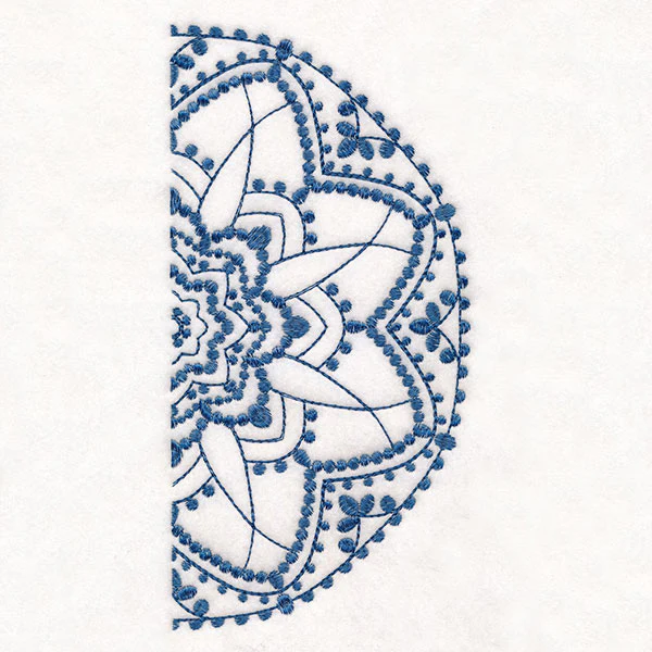 Textured Beauty Half Mandala