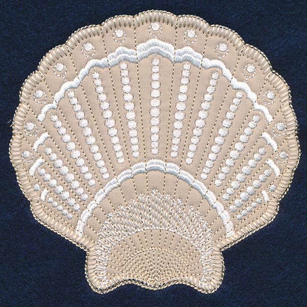 Textured Fan Shell (Heirloom Applique) - Image 5